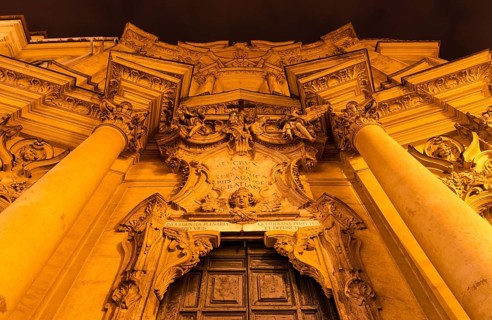 Rococo facade by Giuseppe Sardi the church of Santa Maria Maddalena