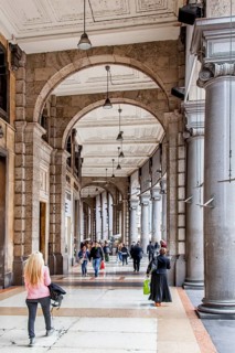 Arcades in the mall Corso Vittorio Emanuele