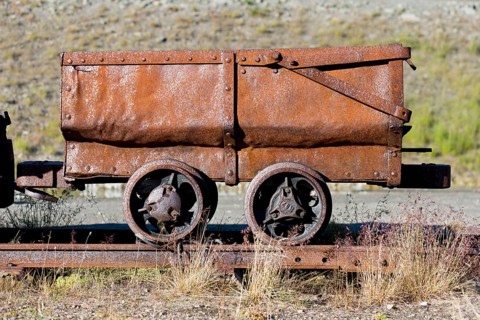 Historic trolley for coal transportation