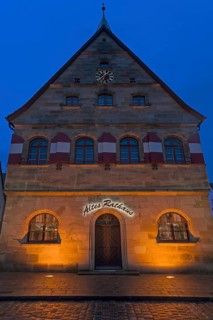 Old Town Hall at dusk