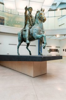 Original equestrian statue of Emperor Marcus Aurelius