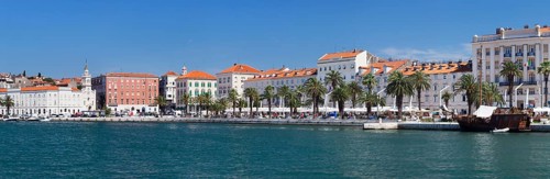 Old harbour and waterfront promenade of Split