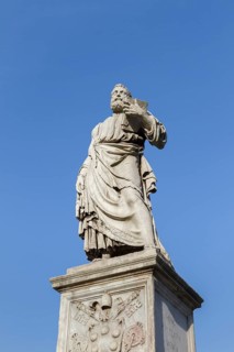 St Peter statue on Ponte Sant'Angelo bridge