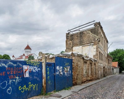 Dilapidated house in the 'Republic of Uzupis' neighbourhood