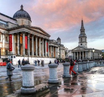 The National Gallery and the church of St. Martin-in-the-Fields