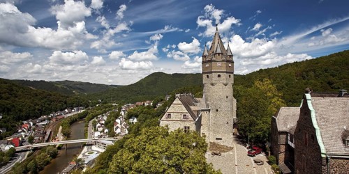 Burg Altena Castle with the Lenne River