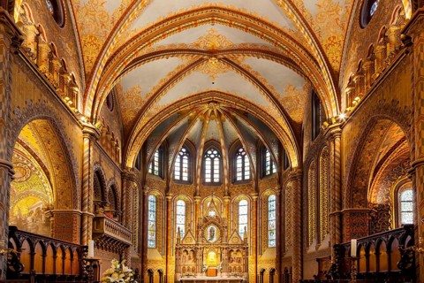 Interior of Matthias Church