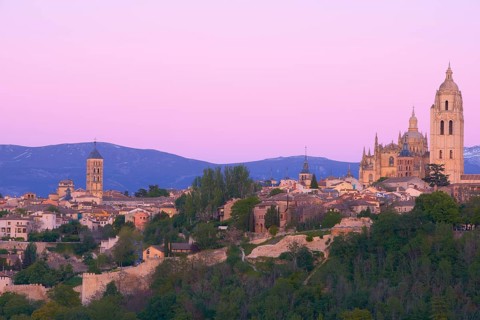 Cityscape with Segovia Cathedral