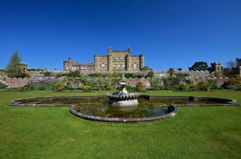 Fountain in the park of Culzean Castle