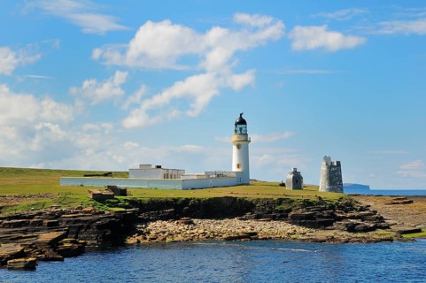 Lighthouse on the Island of Stroma in the Pentland Firth