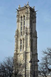 Gothic tower Tour Saint-Jacques
