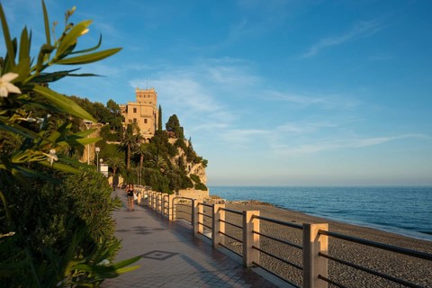 Beach in the evening light