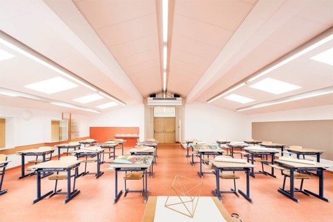 Art room of a middle school