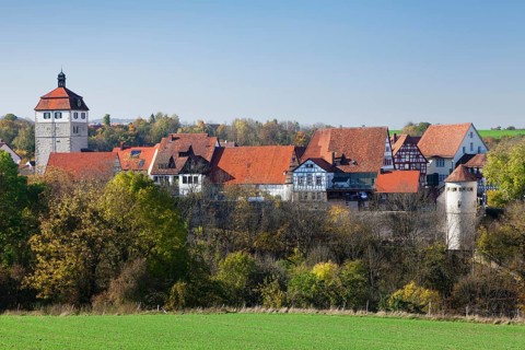 Schloss Vellberg Castle with the historic town centre