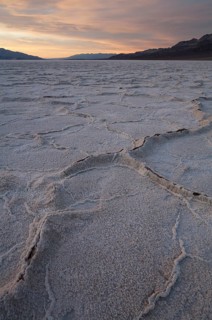 Salt crusts at the Badwater Basin