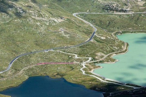 Bernina Pass or Passo del Bernina