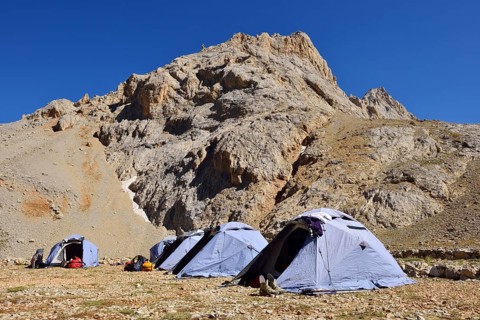 Tent camp in Maden Canyon