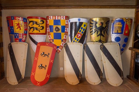 Armory at the Castillo de Belmonte castle