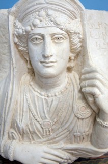 Bas-relief on a sarcophagus