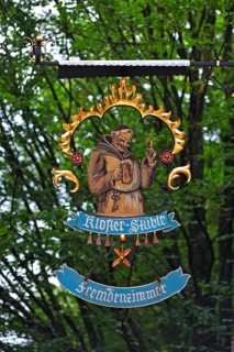 Hanging shop sign of the Kloster-Stuble