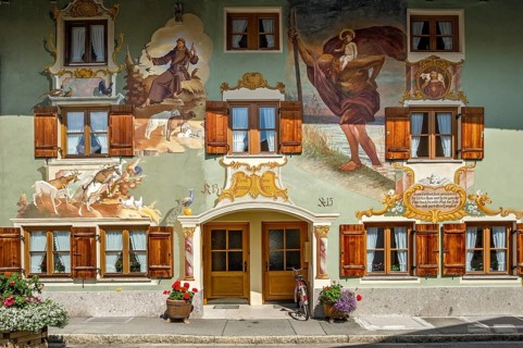 Luftlmalerei with St. Anthony and Christopher