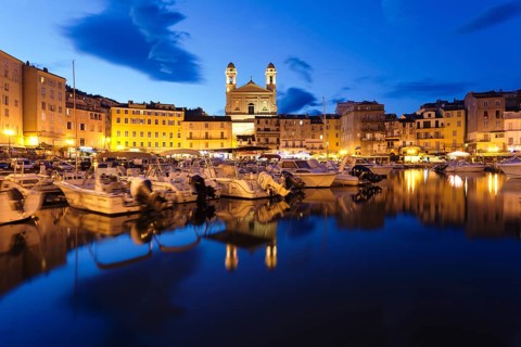 Historic centre with the Old Harbour and the Church of Jean Baptiste