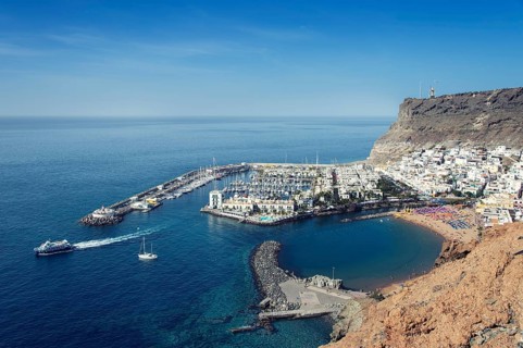 The harbor town of Puerto de Mogan