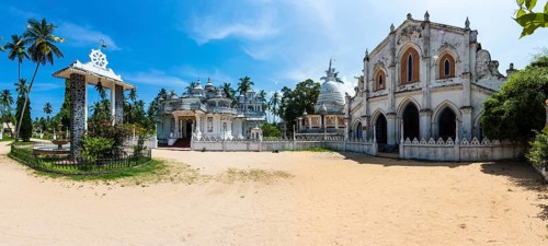 Old Buddhist temple complex of Sri Pushparama Maha Viharaya
