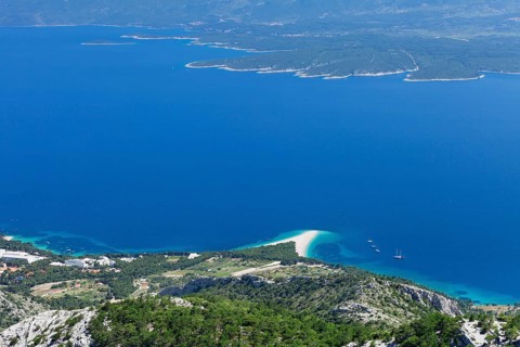 View from Vidova Gora on the town of Bol