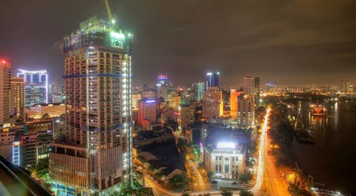 Skyline with Saigon River