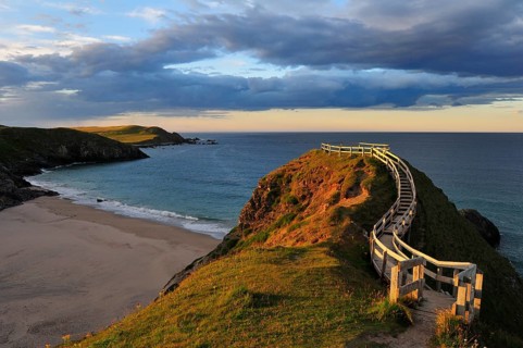 Viewpoint overlooking the beach of Sango Bay