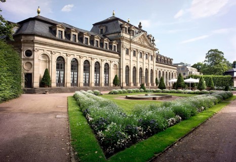 Schlossgarten Castle Gardens and Stadtschloss City Palace with the Orangery