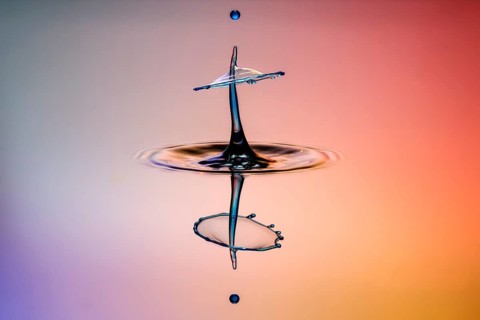 Three drops collide