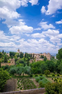 View of the Sabikah Hill seen from the Alhambra palace
