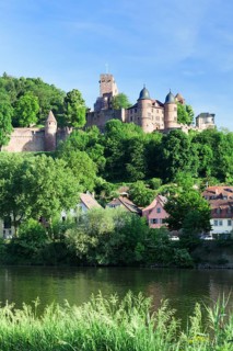 Burg Wertheim castle ruins and Main river