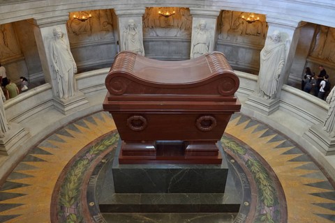 The sarcophagus of Napoleon Bonaparte at Les Invalides
