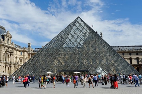 Glass pyramid