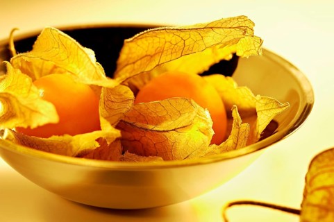 Physalis in a bowl