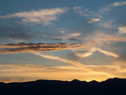 Panamint Mountains in the evening