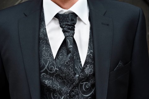 Groom wearing a suit