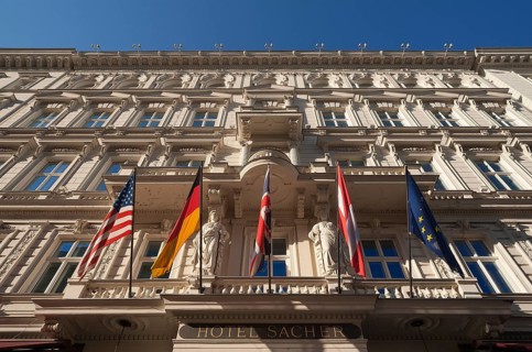 Main facade of Hotel Sacher