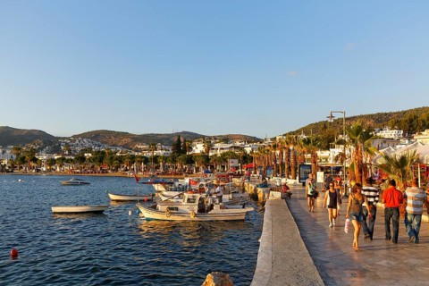 Fishing boats in Kumbahce Bay
