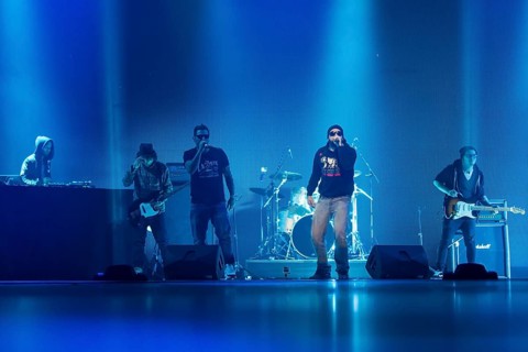 The German rapper Sido performing live at 'Energy Stars For Free' at Hallenstadion Oerlikon