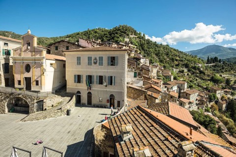 Medieval village in the mountains