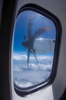 View from a cabin window