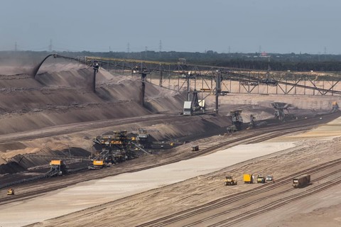 Lignite mining
