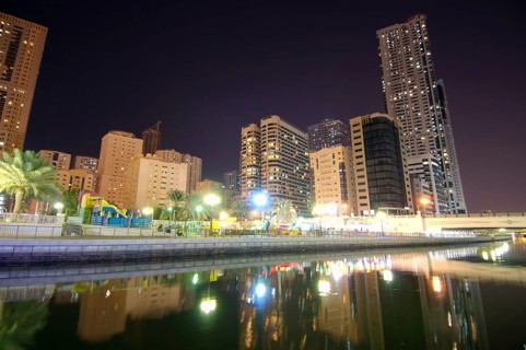 Skyline at night