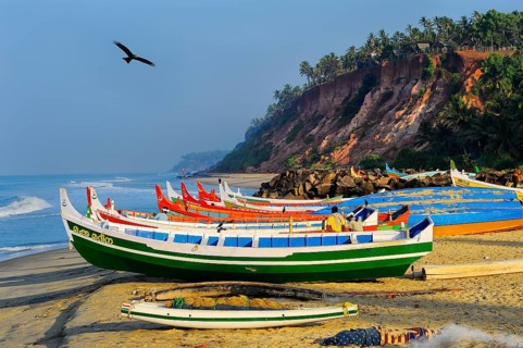 Fishing boats on the beach