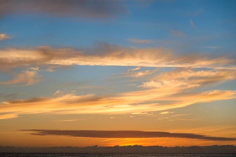Sunset over Bartolome Island
