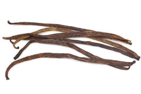 Dried vanilla pods